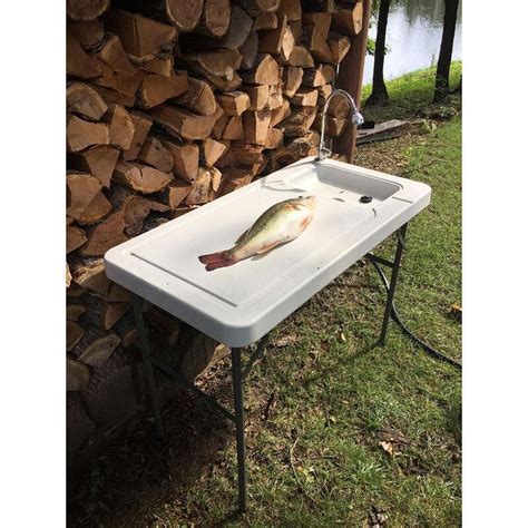 fish cleaning table|Sportsman Series Folding Fish Table with Faucet at Tractor .